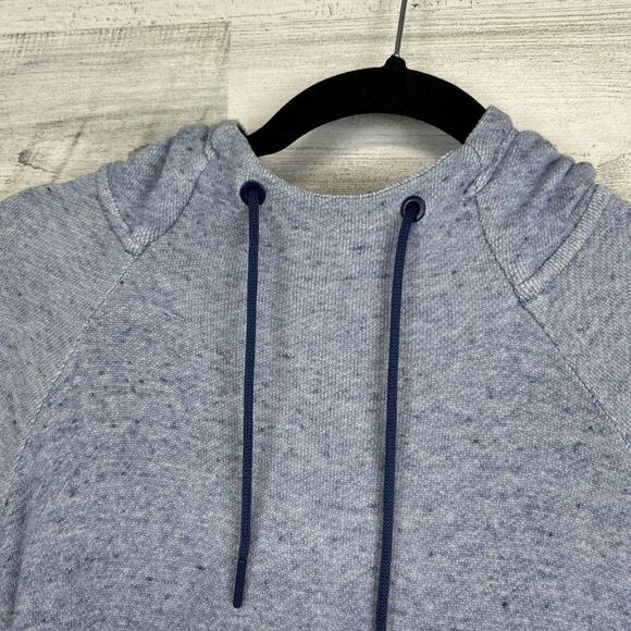 Adidas Pullover Hoodie Sweatshirt Size XL Long Sleeves Blue Kangaroo Pocket Logo - Picture 4 of 8